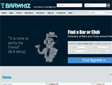 Tablet Screenshot of barwhiz.com